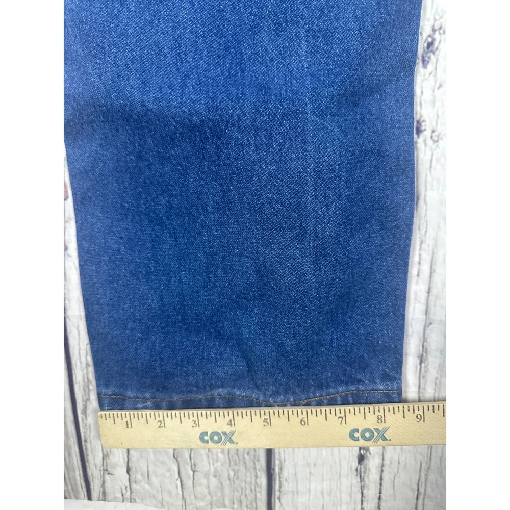 Wrangler 1013MWZPW Mens 48x30 Dark Wash Blue Straight Leg‎ Cotton Denim Jeans